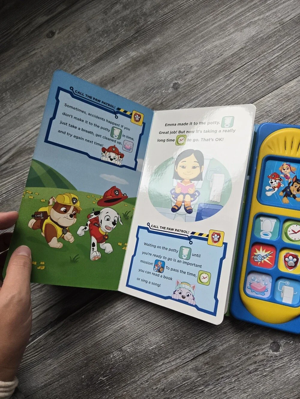 PAW Patrol Sound Book for Kids - Yellow and Blue